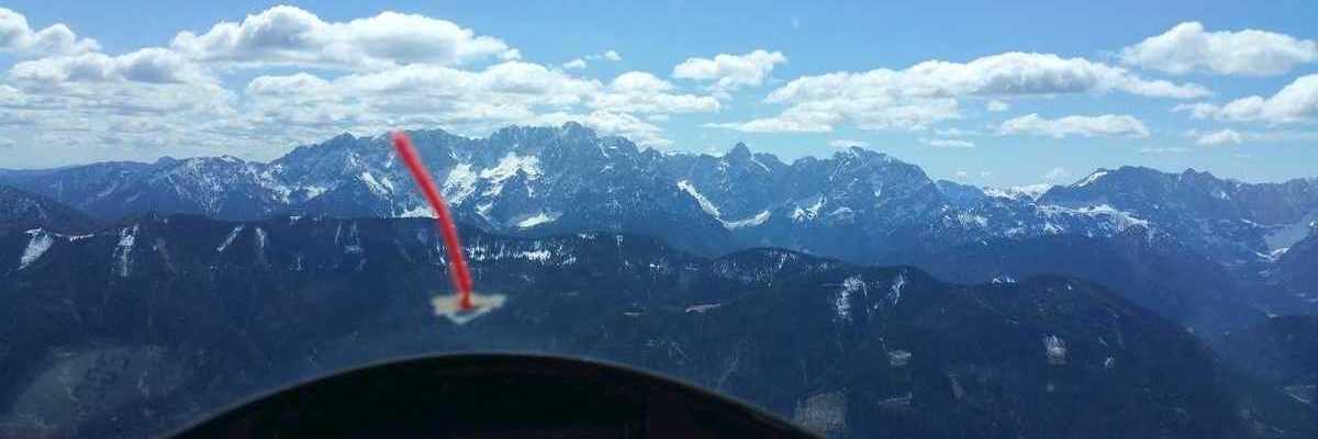 Flugwegposition um 10:35:46: Aufgenommen in der Nähe von Villach, Österreich in 2057 Meter
